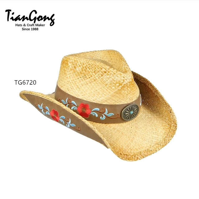 factory selling directly good quality flat brimmed cowboy hats