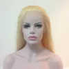 Free shipping top quality malaysian virgin remy 40 inch blonde #613 hair full lace wig for sexy models