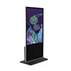 43 inch high brightness free standing LED LCD touch screen advertising digital signage display stands player