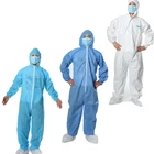 Cheap Custom unisex disposable PP non woven working safety coveralls