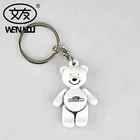 Colors Optional Custom Logo Metal 3D Bear shape Keychain/keyring/ key chain
