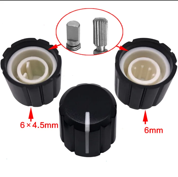 Mm Plastic Knob For Mm Mm D Shaft T Teeth Knurled Shaft