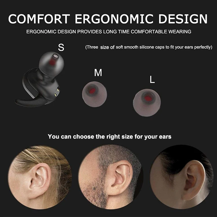 Made in china OEM Portable Stereo Sports Wireless Earbuds TWS V4.1 Blue tooth Speaker with hands-free - ANKUX.COM