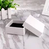 small moq blank white paper gift jewellery packaging box