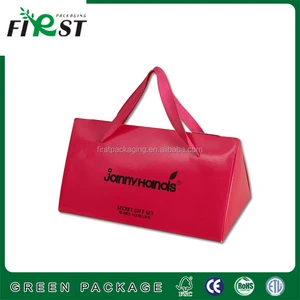 price paper gift box paper cardboard suitcase box with handle 