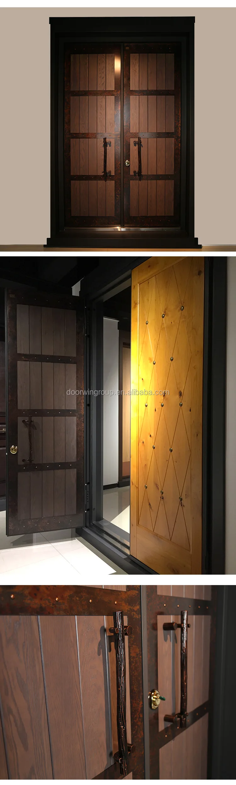 modern double front entry doors
