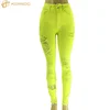 2019 Newest Fashion Neon Green Women Jeans