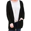 2019 new model fashion hollow Out Open Front long sleeve cardigan sweater top with Pockets