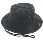 Wide Brim Children Bucket Bucket Hats Custom Black Hat With String