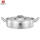 28x8cm stainless steel chinese hot pot equipment set cooking casserole