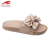 New bowknot design summer ladies PVC slide sandals women slippers