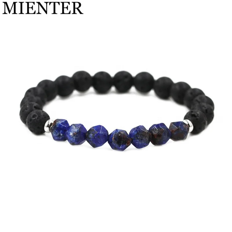 Trendy Custom Men Natural Beaded Volcanic Lava Stone Oil Diffuser Bracelet, Picture
Trendy Custom Men Natural Beaded Volcanic Lava Stone Oil Diffuser Bracelet, Picture