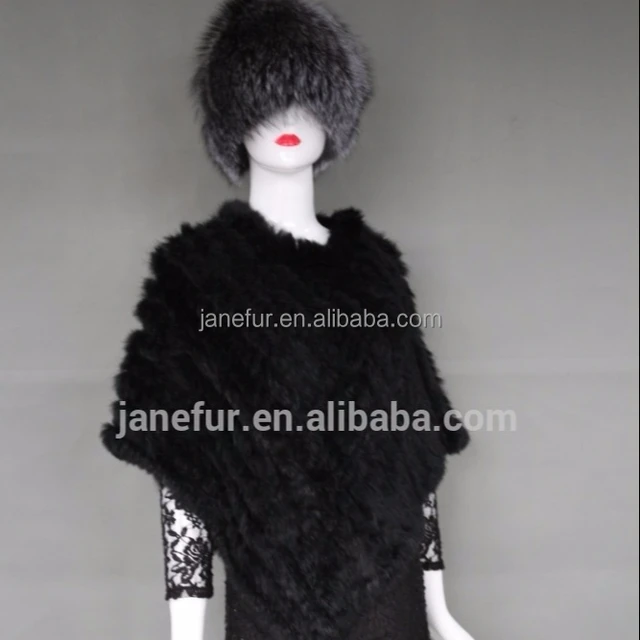 fur triangle cape