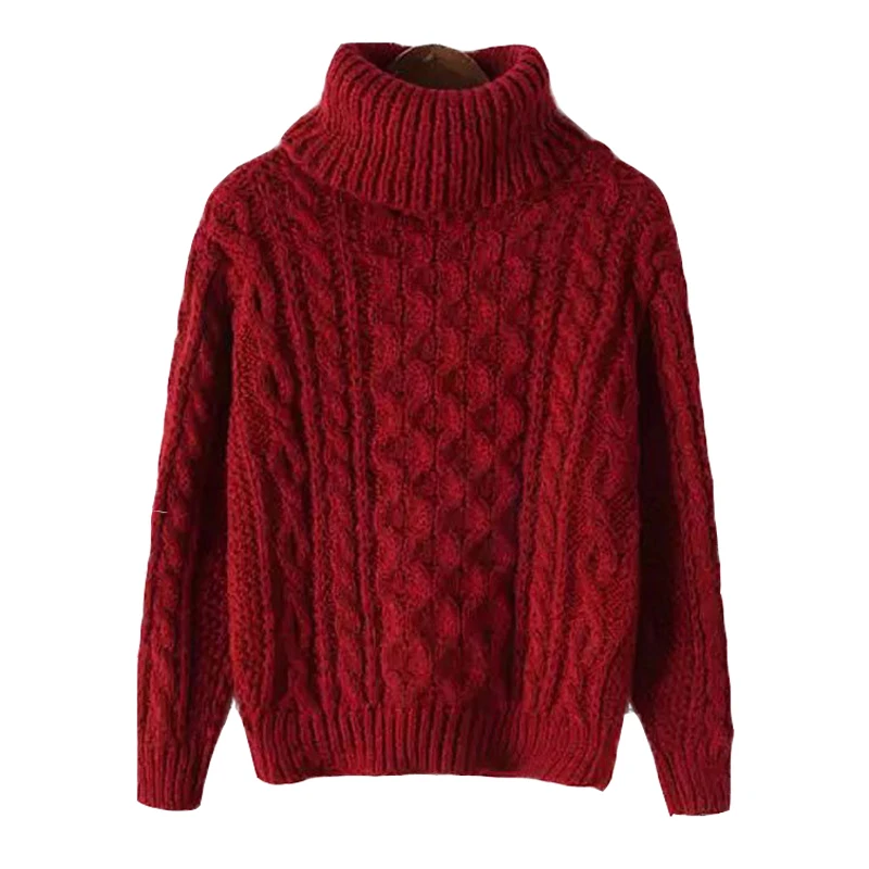 2015 New Autumn Winter Turtleneck Sweater Mohair Loose Knitted Sweater Casual Long Sleeve Women Sweaters and Pullovers Feminino