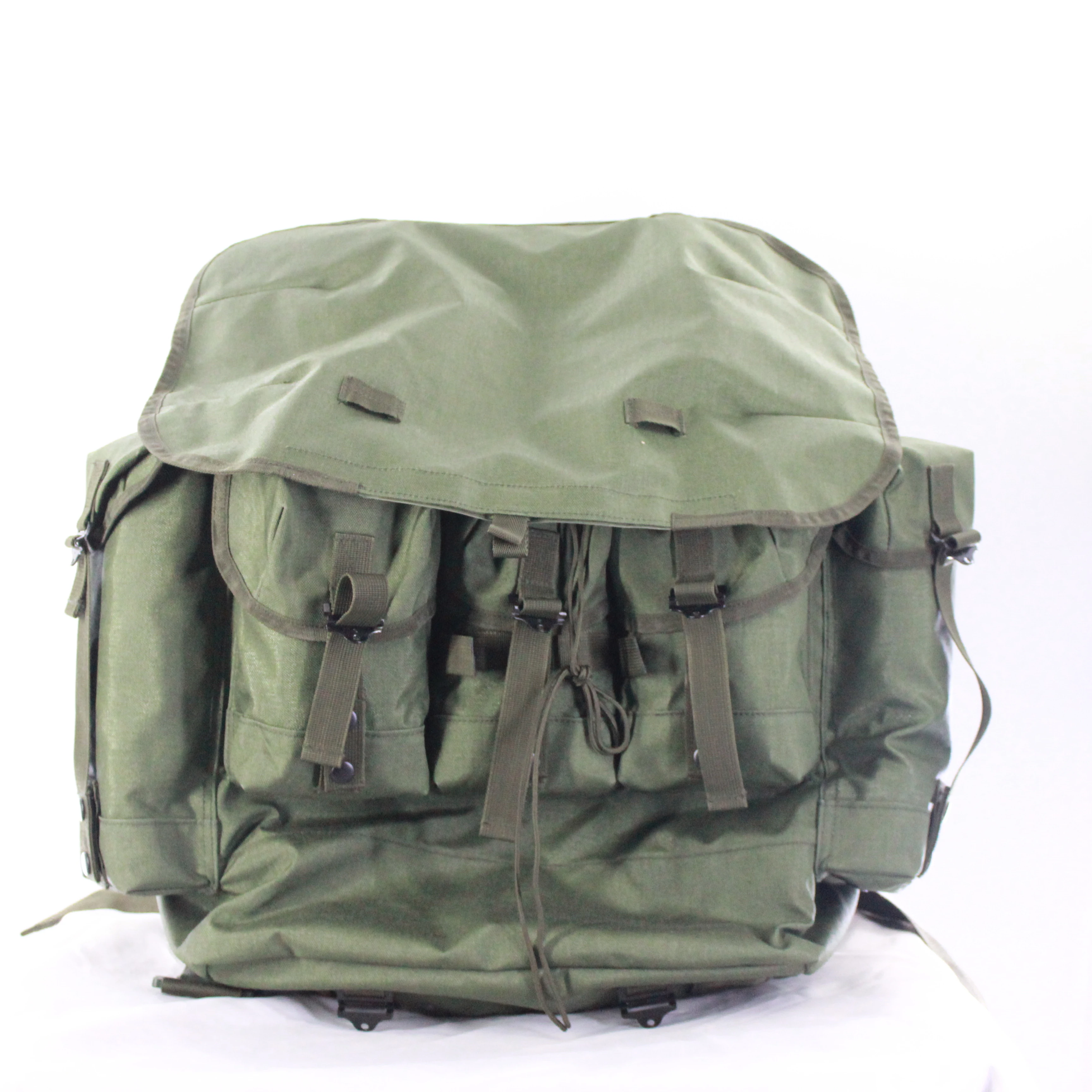 olive green military backpack