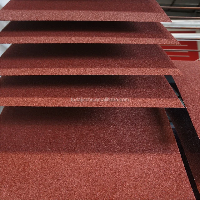 flat sheet ridge stone coated steel roofing tile