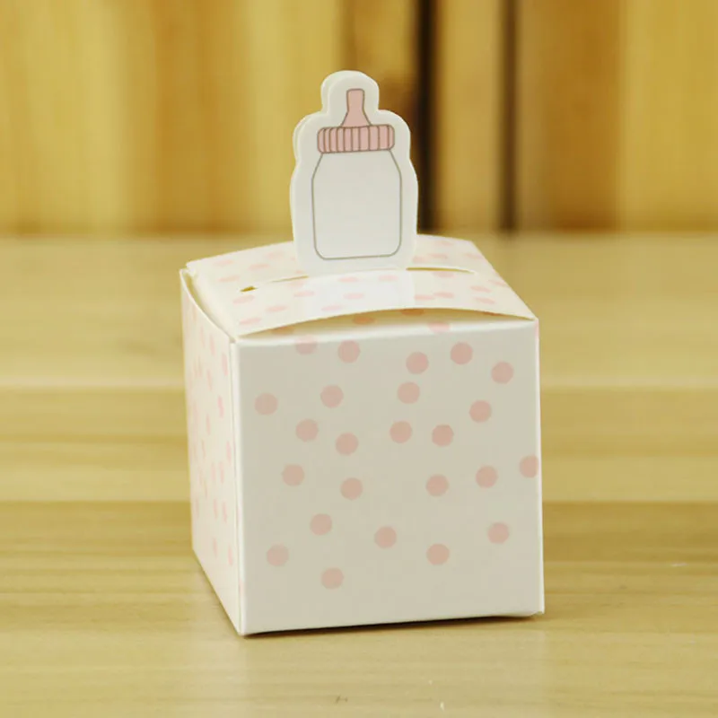 paper packaging  paper boxes   classic blue / pink baby shower