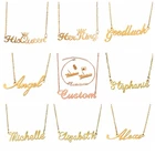 Personalized stainless steel custom name jewelry custom letter women pendant necklace
