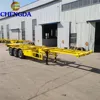 CIMC quality Chengda brand 3-Axle Skeleton Container Semitrailer 20ft 40ft Trailer Chassis