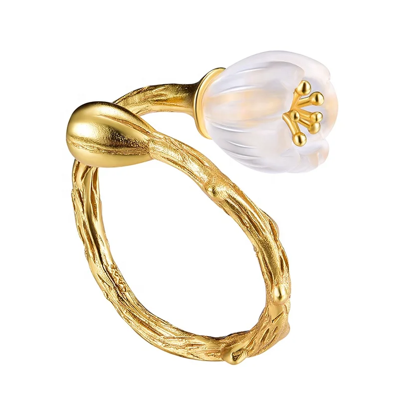 Custom Handmade Jewelry Rings Natural Crystal Blossom 18K Gold Real 925 Sterling Silver For Birthday Gift Party Wedding
Custom Handmade Jewelry Rings Natural Crystal Blossom 18K Gold Real 925 Sterling Silver For Birthday Gift Party Wedding