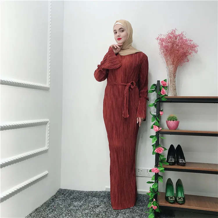 Comfortable muslim women abaya soft pleated long sleeves muslim women dresses, Black,beige,wine red,purple,white
Comfortable muslim women abaya soft pleated long sleeves muslim women dresses, Black,beige,wine red,purple,white