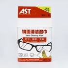 China popular OEM wet strength paper material biodegradable 20 pcs lens and computer clean wet wipe