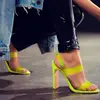 P0033 women lady newest coming candy color plain yellow apricot thin high heel summer sexy feet sandals