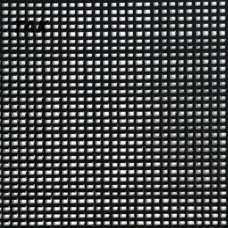 Heavy Duty White Waterproof Pvc Coated Polyester 500gsm Mesh Fabric For