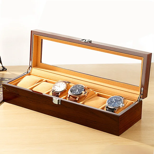 Custom watch parts luxury wooden acrylic packaging watch winder case box 6, Black;brown
Custom watch parts luxury wooden acrylic packaging watch winder case box 6, Black;brown