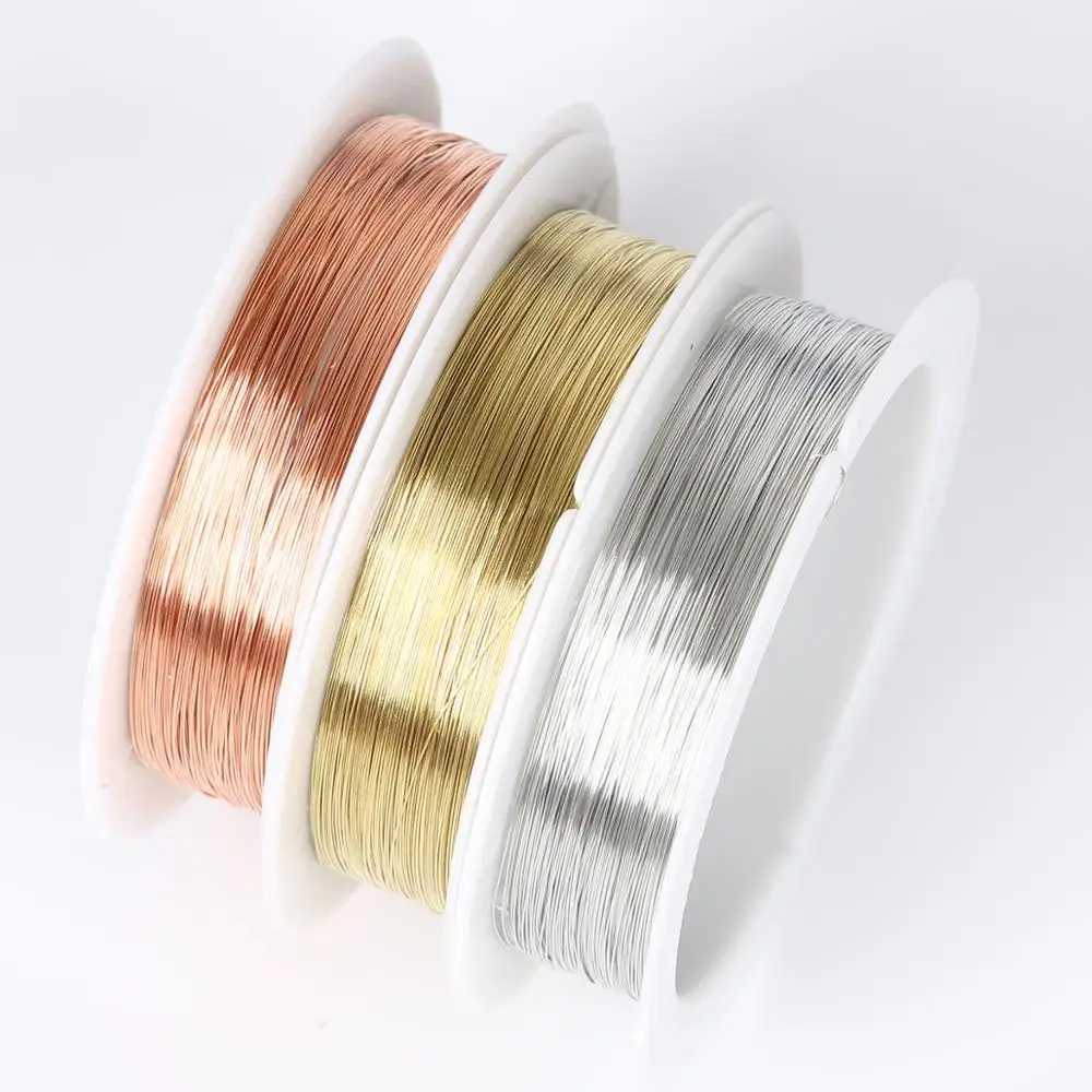 0.2/0.25/0.3/0.4/0.5/0.6/0.8/1 mm Gold/Red Copper/Silver Color Copper Wire For DIY Jewelry Findings Craft Making Accessories, 3 colors available
0.2/0.25/0.3/0.4/0.5/0.6/0.8/1 mm Gold/Red Copper/Silver Color Copper Wire For DIY Jewelry Findings Craft Making Accessories, 3 colors available