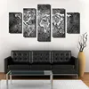 High Quality Home Decoration 5pcs printed Canvas Wall Art new design about word map Oil Paintings
