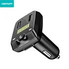 AGETUNR T22 Bluetooth4.2 Car Kit U disk/micro SD Card Dual USB Charger Handsfree Stereo FM Transmitter MP3 Audio Player