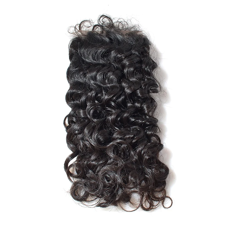 Cheap Brazilian Deep Wave Bundles With Closure Ombre Blonde Human