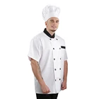 Men jacket unisex woman kitchen hotels Indonesia set cooking uniform for chef