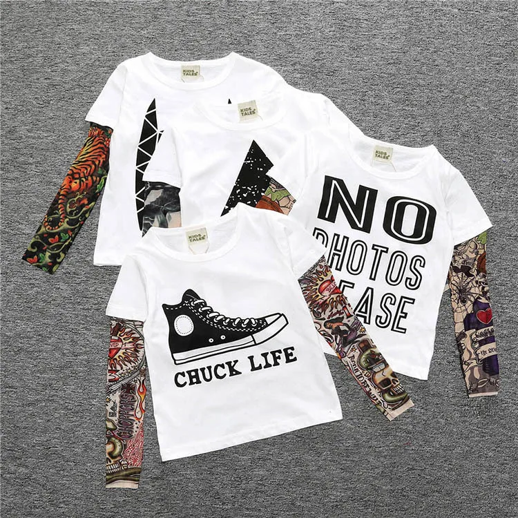 Custom Boy Clothes Cotton T-shirt Long Sleeve Children Tee Shirts Novelty Tattoo Printing Sleeve Baby Girl Tops Spring Kids Top
Custom Boy Clothes Cotton T-shirt Long Sleeve Children Tee Shirts Novelty Tattoo Printing Sleeve Baby Girl Tops Spring Kids Top