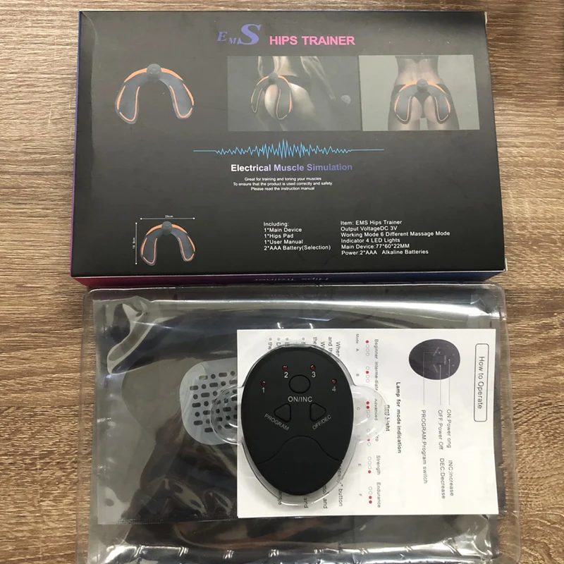 Electrical Muscle Ems Hip Trainer And Butt Stimulation Helps To Lift