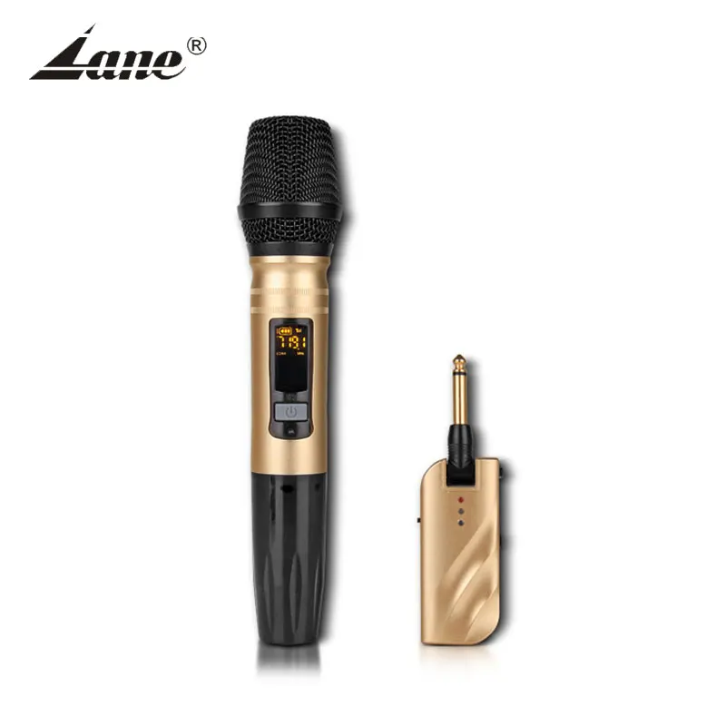 

16 Channel UHF Wireless Microphone Single with Mini Portable Receiver 1/4" Output, For Church/Home/Karaoke/Meeting