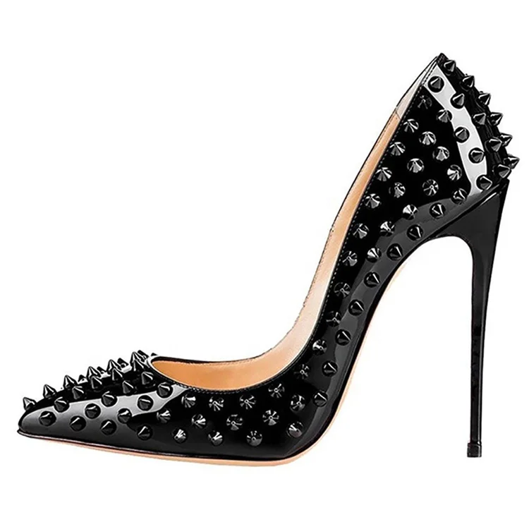 New design slip on PU leather nice lady shoes high heels women, Black, customized color
New design slip on PU leather nice lady shoes high heels women, Black, customized color