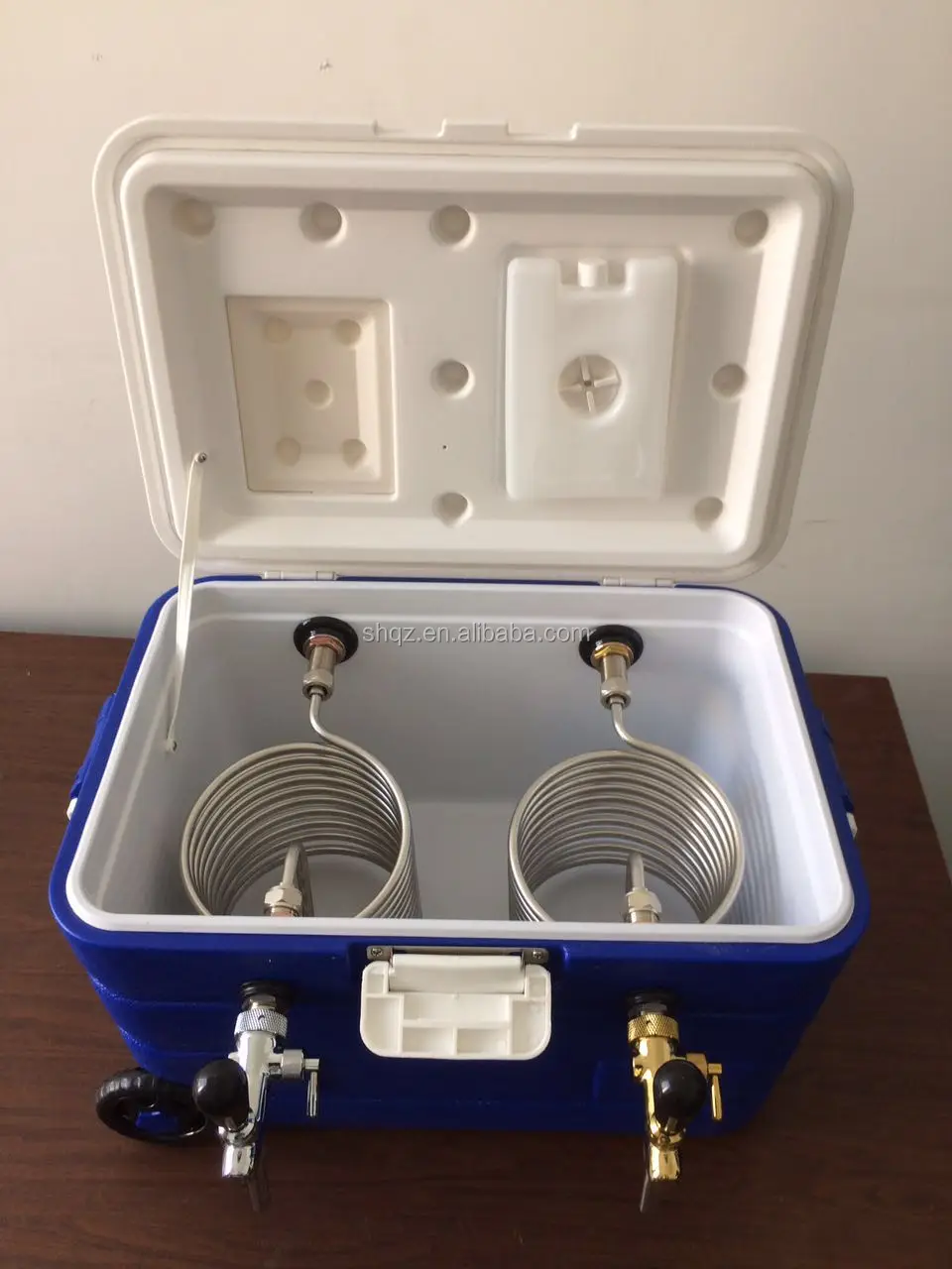 hot selling plastic coil beer cooler jockey box with 2 taps