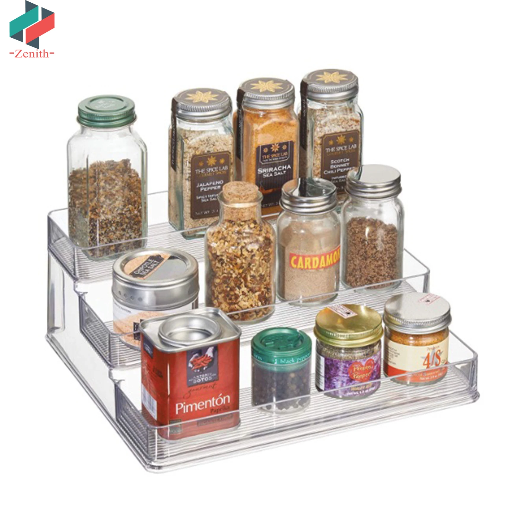 ZNF00018 Large Clear 3 Tiered Kitchen Pantry Cabinet Countertops Refrigerator Freezer Plastic Spice Storage Organizer Rack
ZNF00018 Large Clear 3 Tiered Kitchen Pantry Cabinet Countertops Refrigerator Freezer Plastic Spice Storage Organizer Rack