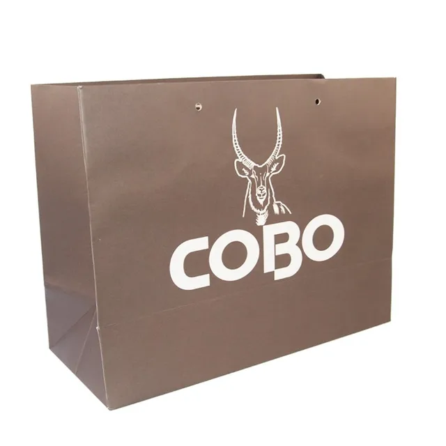 high quality custom brown gift paper shopping bag cheap kraft