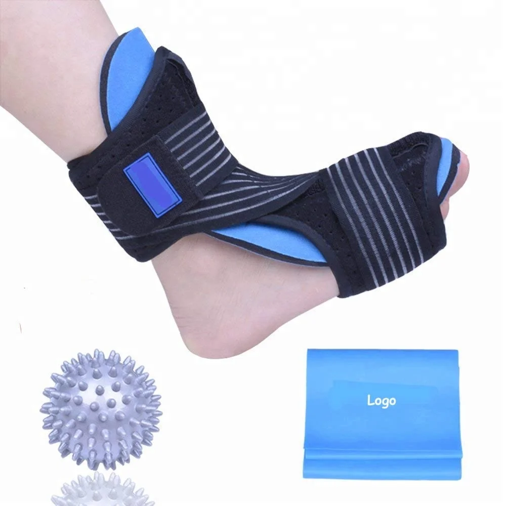 Ajustable soporte tobillo férula para gota pie con almohadilla de espuma de memoria