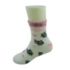 Wholesale Custom Cotton Casual Young Teen Girl Tube White Sock