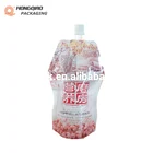 Soy Bean Milk Stand Up Plastic Spouted Pouches Liquid Packaging