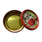 Red Tin Box 2019 New Product Red Biscuit Cookies Metal Tin Box