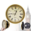 Gold vintage wall clock with hidden function