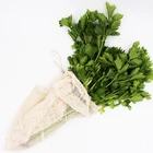 BOSI Reusable eco-friendly cotton grocery mesh produce net bags with drawstring
