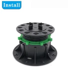 adjustable floor paver tile pedestal supports(MB-T0-E 90MM-180MM)