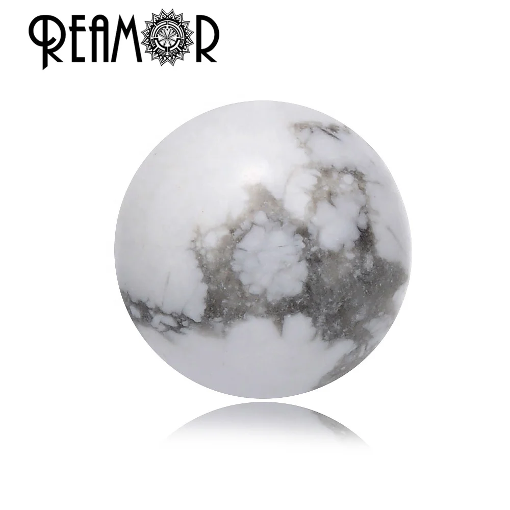 REAMOR Free Shipping White Howlite Natural Stone Small Hole DIY Beaded Bracelet Round Bead Gemstone
REAMOR Free Shipping White Howlite Natural Stone Small Hole DIY Beaded Bracelet Round Bead Gemstone