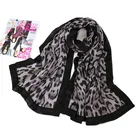 classic leopard design lady fashion scarf hijab for women girls 0619007